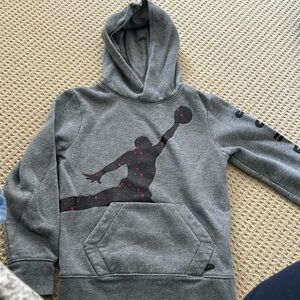 Boys grey Jordan hoodie